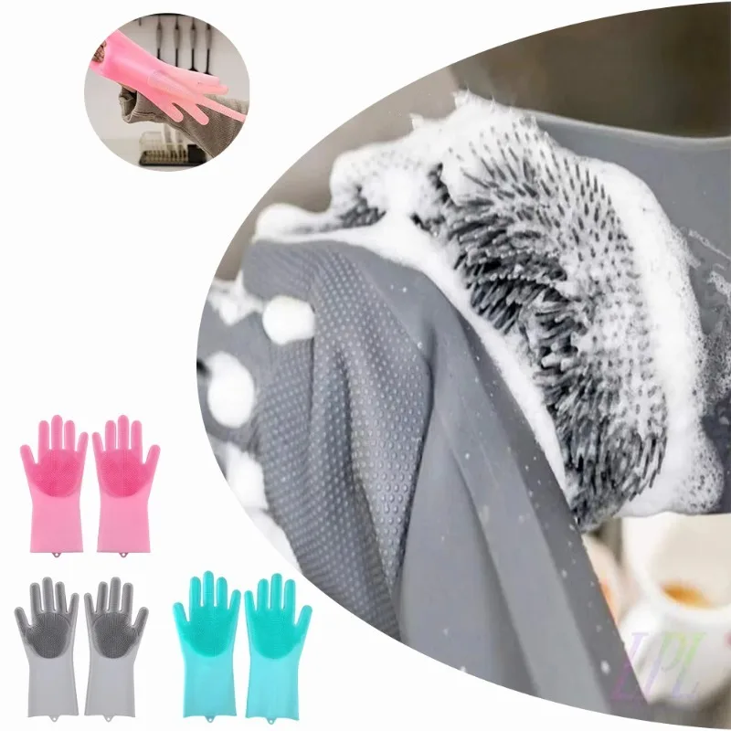 Dish Glove Rubber - 1pc luvas de lavagem de louça