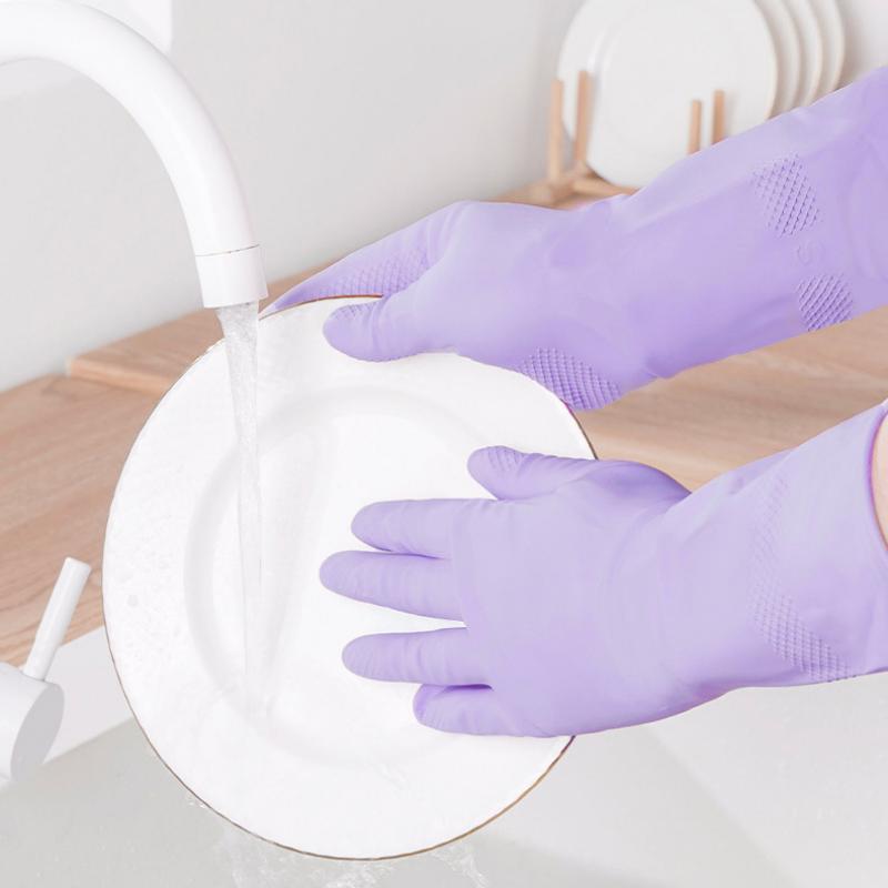 1 par de luvas de látex para l - Dish Glove Rubber avaliação e preço