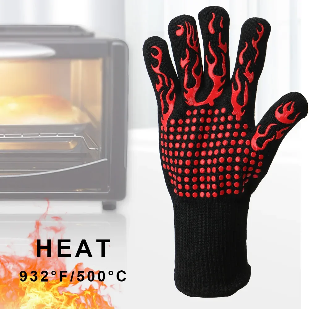 Luvas retardadoras de chamas a - Oven Mitt Silicone avaliação e preço