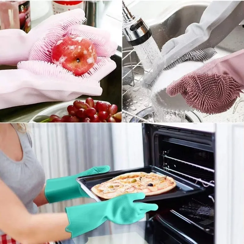 1pc luvas de lavagem de louça  - Dish Glove Rubber avaliação e preço