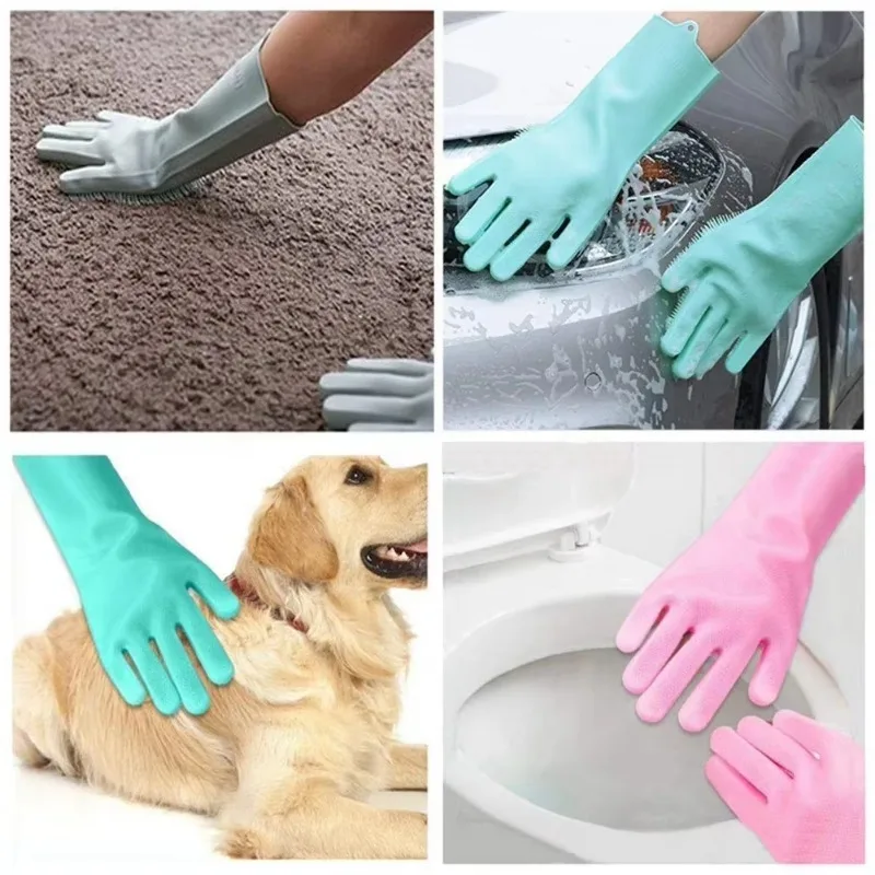 1pc luvas de lavagem de louça  - Dish Glove Rubber avaliação e preço